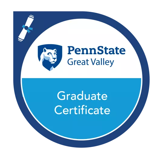 Penn State Great Valley Graduate Certificate Credly Badge