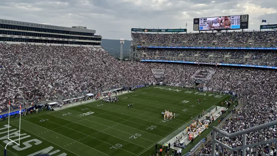 A football stadium.