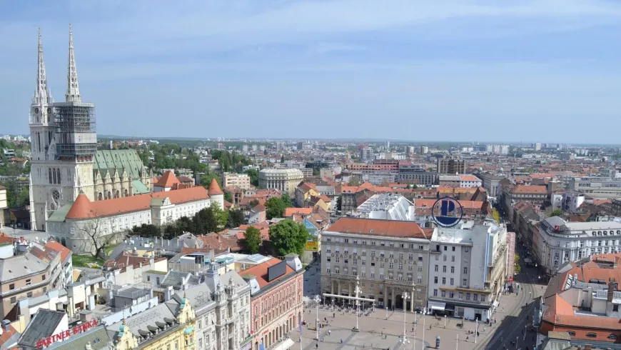 aerial view of buildings in Croatia